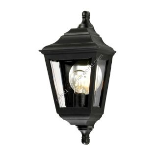 Elstead Lighting / Outdoor Wall Lights / Kerry Flush Lantern Black