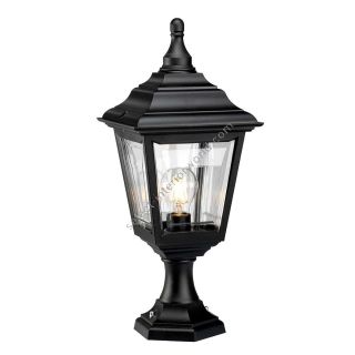 Elstead Lighting / Outdoor Pedestal Lights / Kerry 1 Porch Black