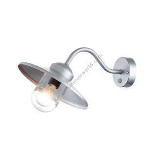 Elstead Lighting / Outdoor Wall Lights / Klampenborg 1 Lantern with PIR Silver