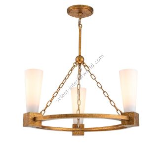 Elstead Lighting / Chandeliers / Kristy 3 Distressed Gold
