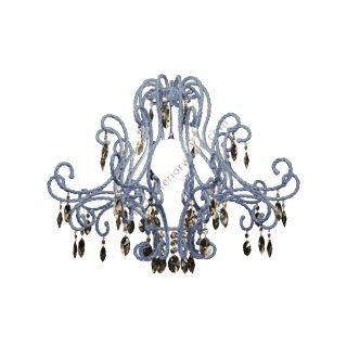 Mechini / Chandeliers / Coloured Crystal L-Corda/1 LIGHT BLU