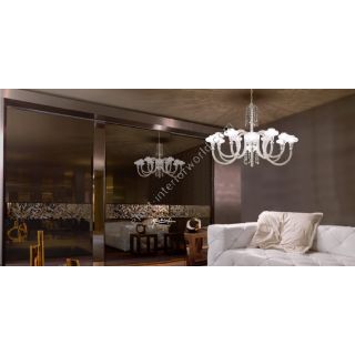 Mechini / Chandeliers / Wrought Iron with Clear Bohemian Crystal L-Flying/13