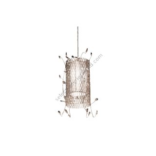 Mechini / Chandeliers / Clear Bohemian Crystal and Lamp Shades L-Grid/1