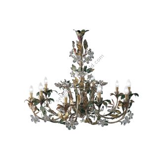 Mechini / Chandeliers / Wrought Iron with Clear Bohemian Crystal L-ZAGARA/10