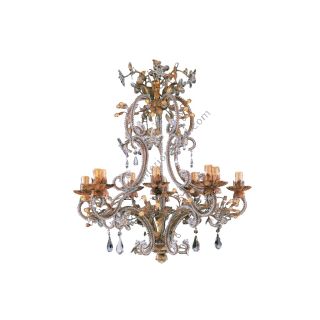 Mechini / Chandeliers / Clear Bohemian Crystal & Murano Glass L102/10