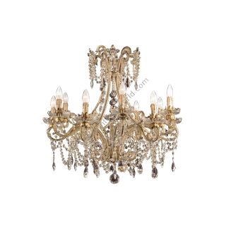 Mechini / Chandeliers / Bohemian Crystal and Clear Pearl Banding L135/12