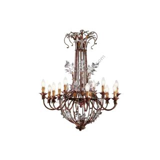 Mechini / Chandeliers / Murano Glass and Crystal Strip 12 Lights L195/12