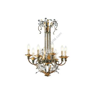 Mechini / Chandeliers / Murano Glass and Crystal Strip L195/8