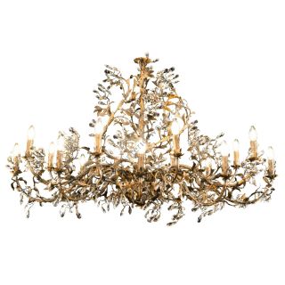 Mechini / Chandeliers / Wrought Iron with Clear Bohemian Crystal L202/18