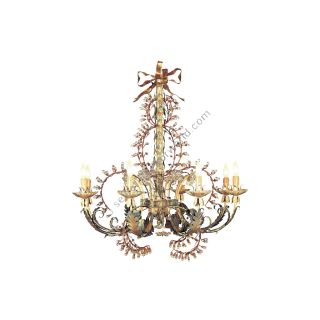 Mechini / Chandeliers / Clear Bohemian Crystal and Murano Glass L219/8