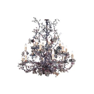 Mechini / Chandeliers / Clear Bohemian Crystal and Murano Glass L241/18