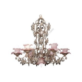 Mechini / Chandeliers / Bohemian Crystal & Murano Glass and Crystal Strip L243/7