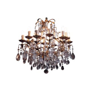 Mechini / Chandeliers / Wrought Iron with Clear Bohemian Crystal L251/12