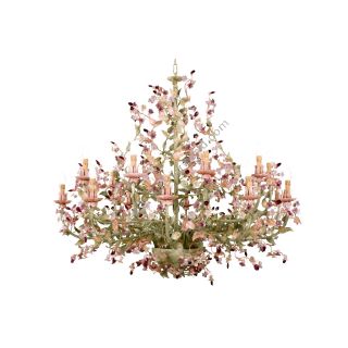 Mechini / Chandeliers / Coloured Bohemian Crystal and Murano Glass L261/24
