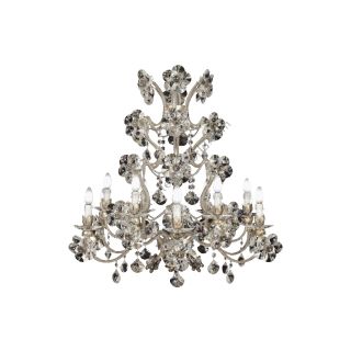 Mechini / Chandeliers / Bohemian Crystal & Porcelain and Clear Pearl Banding L290/12