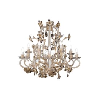 Mechini / Chandeliers / Bohemian Crystal and Coloured Pearl Banding L295/12