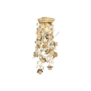 Mechini / Chandeliers / Colored Bohemian Crystal and Biscuit Ceramic L297/1