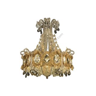 Mechini / Chandeliers / Coloured Bohemian Crystal and Murano Glass L310/12