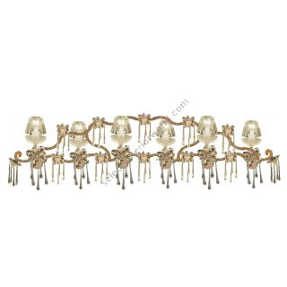 Mechini / Chandeliers / Bohemian Crystal & Clear Crystal Lampshades L311/6