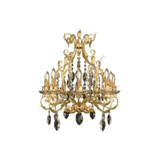 Mechini / Chandeliers / Wrought Iron with Clear Bohemian Crystal L317/10