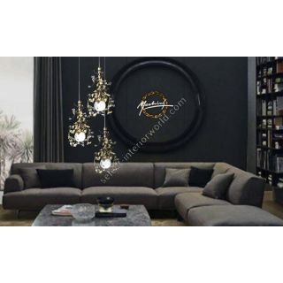 Mechini / Chandeliers / Clear Bohemian Crystal 3 Lights L319/3