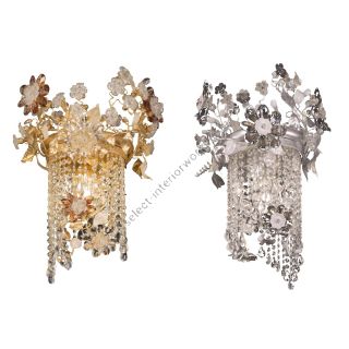 Mechini / Chandeliers / Bohemian Crystal & Biscuit Ceramic & Murano Glass L322/1