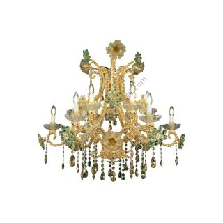 Mechini / Chandeliers / Coloured Bohemian Crystal & Murano Glass L323/12