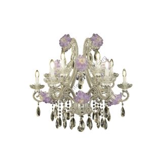 Mechini / Chandeliers / Clear Bohemian Crystal & Murano Glass L323/12 MH