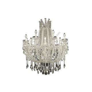 Mechini / Chandeliers / Wrought Iron with Clear Bohemian Crystal L326/18