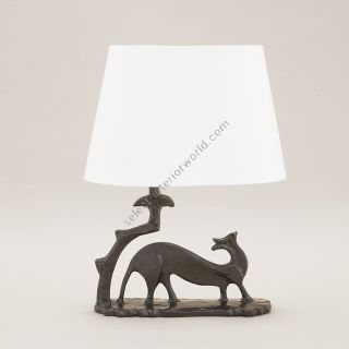 Objet Insolite / Bronze table lamp / Lampe Donnola