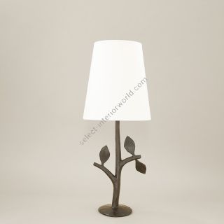 Objet Insolite / Bronze table lamp / Lampe Folia
