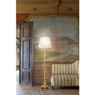 Italian Luxury Lighting / Floor Lamps / Gold with Lampshade LF1034