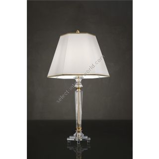 Italian Luxury Lighting / Table Lamps / Crystal and Brass Components LF2026