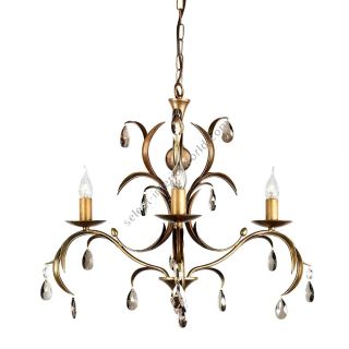 Elstead Lighting / Chandeliers / Lily 3 Bronze Patina