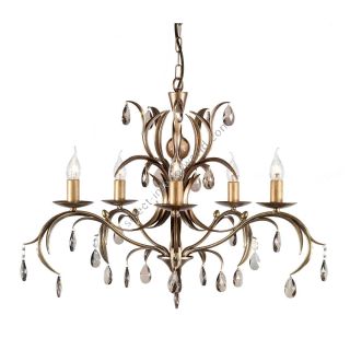 Elstead Lighting / Chandeliers / Lily 5 Bronze Patina