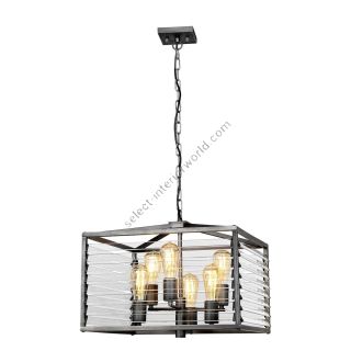 Elstead Lighting / Chandeliers / Louvre 6 Painted Gunmetal