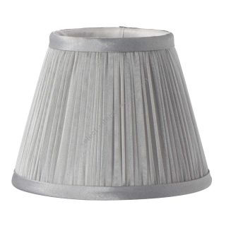 Elstead Lighting / Lampshades / Clip Shades Pleated Grey Chiffon Candle Shade