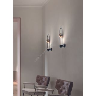 Masiero / Wall Lights / Luppiter A1 Metal Sphere
