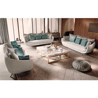 Keoma / Sofas / Clarissa: Sofa, Armchair, Pouf