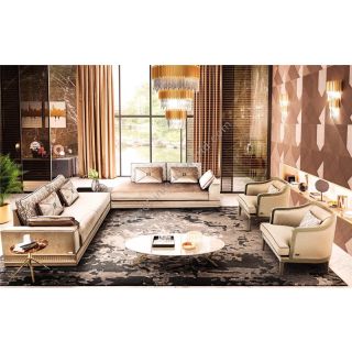 Keoma / Sectional Sofas / Enea: Sectional Sofa, Pouf
