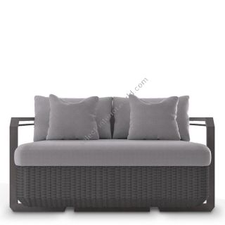 Luxxu / Sofas / Hampton Grey Two Seat Outdoor