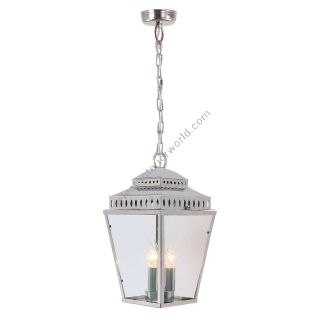 Elstead Lighting / Outdoor Lanterns / Mansion House 3 Polished Nickel