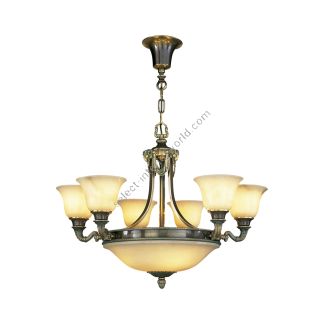 Mariner / Chandeliers / Casted Bronze & Alabaster 18696.0