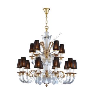 Mariner / Chandeliers / Casted Bronze & Venetian glass 19813.0