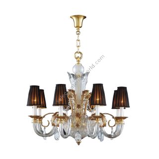 Mariner / Chandeliers / Casted Bronze & Venetian glass 19814.0