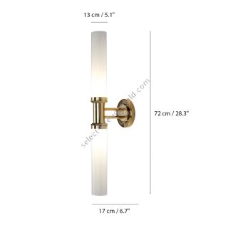 Mariner / Wall Sconces / Brass & Venetian glass 20213.0