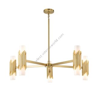 Elstead Lighting / Chandeliers / Marvele 10 Aged Brass