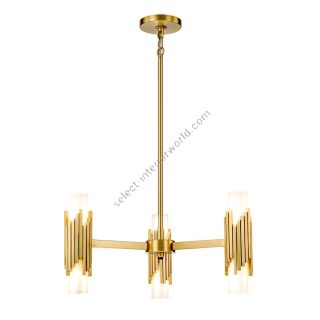 Elstead Lighting / Chandeliers / Marvele 6 Aged Brass