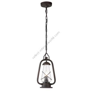 Elstead Lighting / Outdoor Pendant Lights / Miners 1 Chain Lantern Old Bronze
