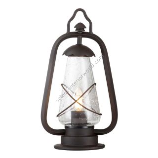Elstead Lighting / Outdoor Pedestal Lights / Miners 1 Lantern Old Bronze